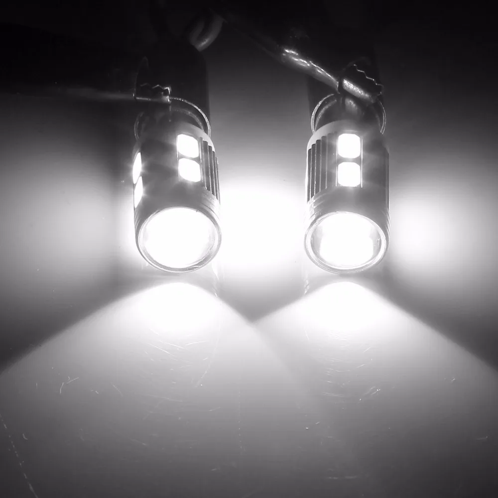 Светодиодный фонарь ANGRONG 10x BAX9s H6W 10 SMD 433 434 стояночный боковой светильник белый