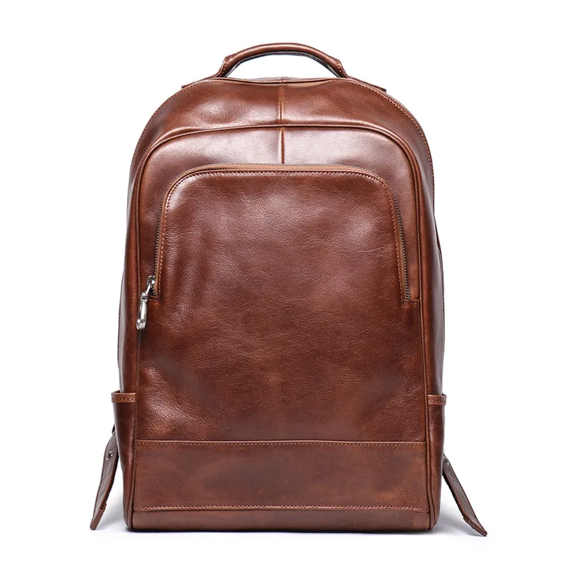 coffee Nesitu Highend новые винтажные коричневые кофейные из натуральной кожи 14 ''15,6'' рюкзаки для ноутбука для женщин и мужчин женские сумки ravel Bookbag M8998 - Цвет: coffee