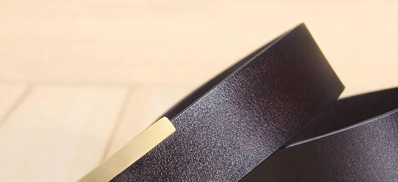 CUKUP Brand Luxury Top Quality Cowskin Cowhide Leather Belt for Men Male Stainless Steel Slide Buckle Men's Belts LUCK771