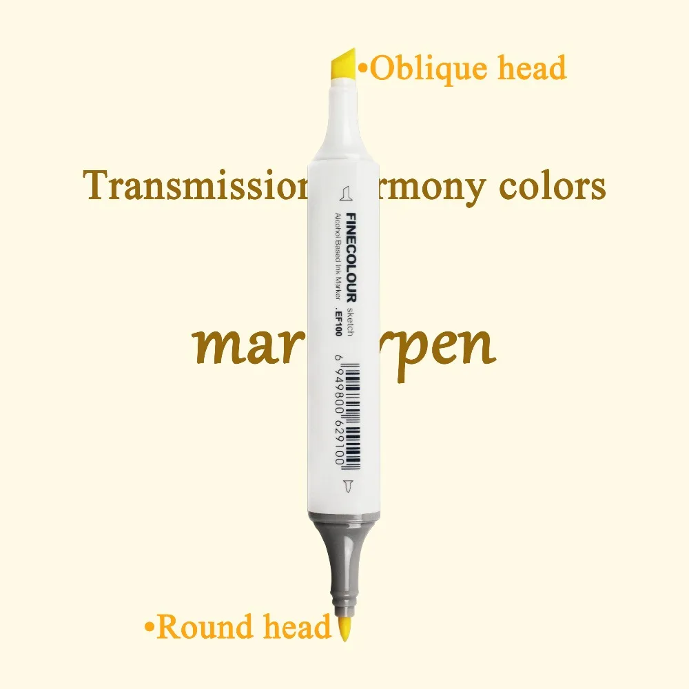 Finecolour EF100 240 цветов чернила на спиртовой основе двухсторонние эскизные