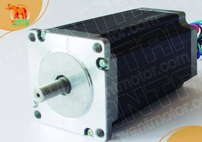 Хорошее качество! Шаговый двигатель Wantai Nema 23, фрезерный лазер с двумя валами, 115 мм, 3 А, 30 кг-см