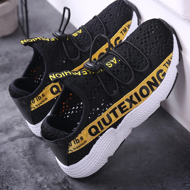 Summer New Brand Boys Shoes Breathable Mesh Casual Children school Soft Non-slip Light Girls Kids Sneakers Size 26-37 | Детская одежда