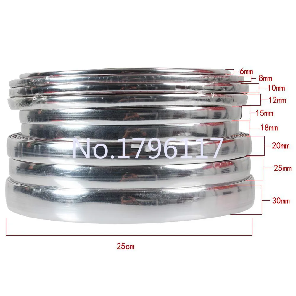 3 м/рулон хромированная лента для декорирования автомобильного бампера и двери 10