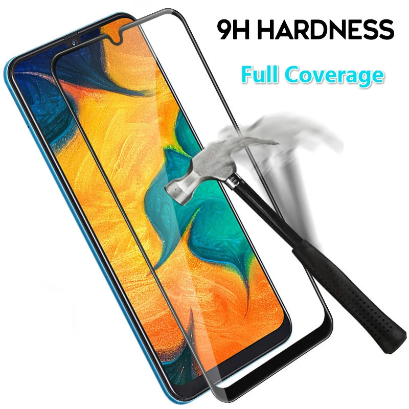 Оригинальное стекло для Samsung Galaxy A50 A30 A40 A70 A90 A10 A20 чехол с полным покрытием