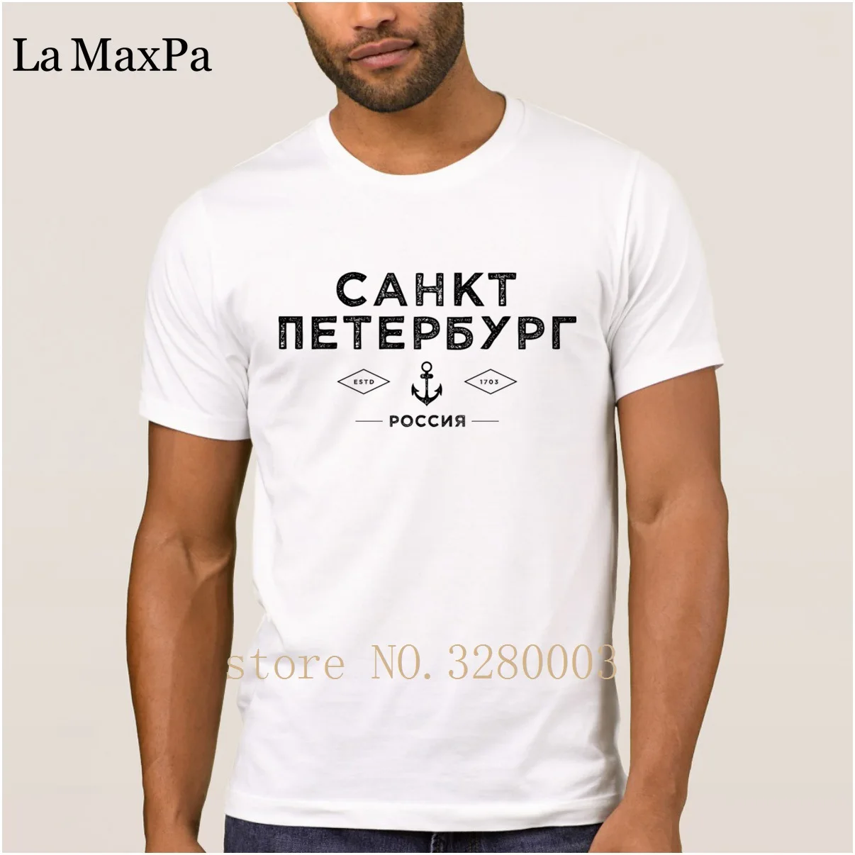 Мужская дышащая футболка La Maxpa с индивидуальным дизайном saint Питер трендовая на