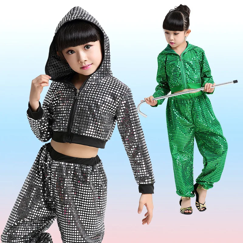 Новинка 2017 года Детское трико с блестками для выступлений латинских танцев джаза