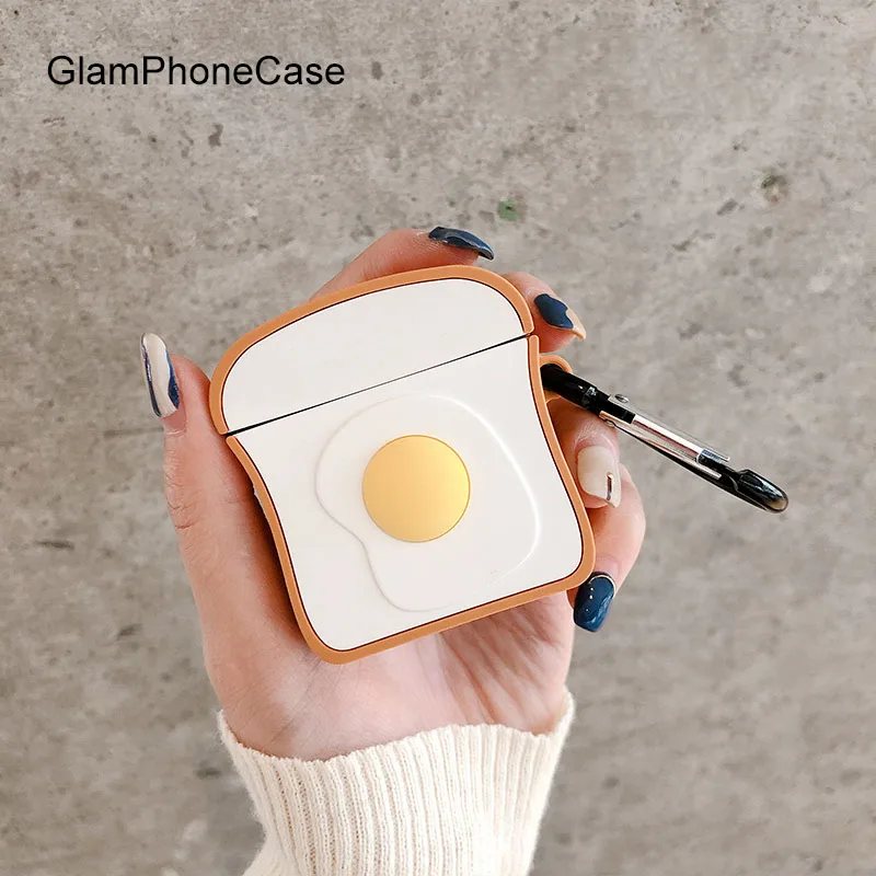 GlamPhoneCase персонализированные пашот яйцо Airpods1/2 поколение защитный чехол Apple