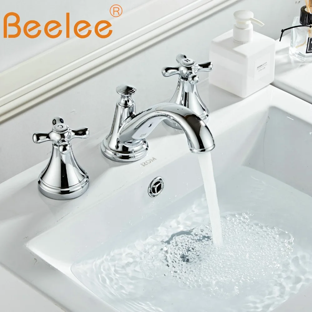 Смеситель для ванной комнаты Beelee латунный кран воды хромированная отделка