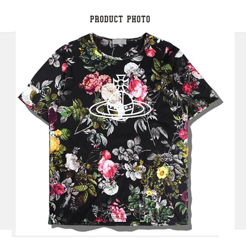 Новинка хлопок мужские 3D печать улица великолепные розы и письма стиль для