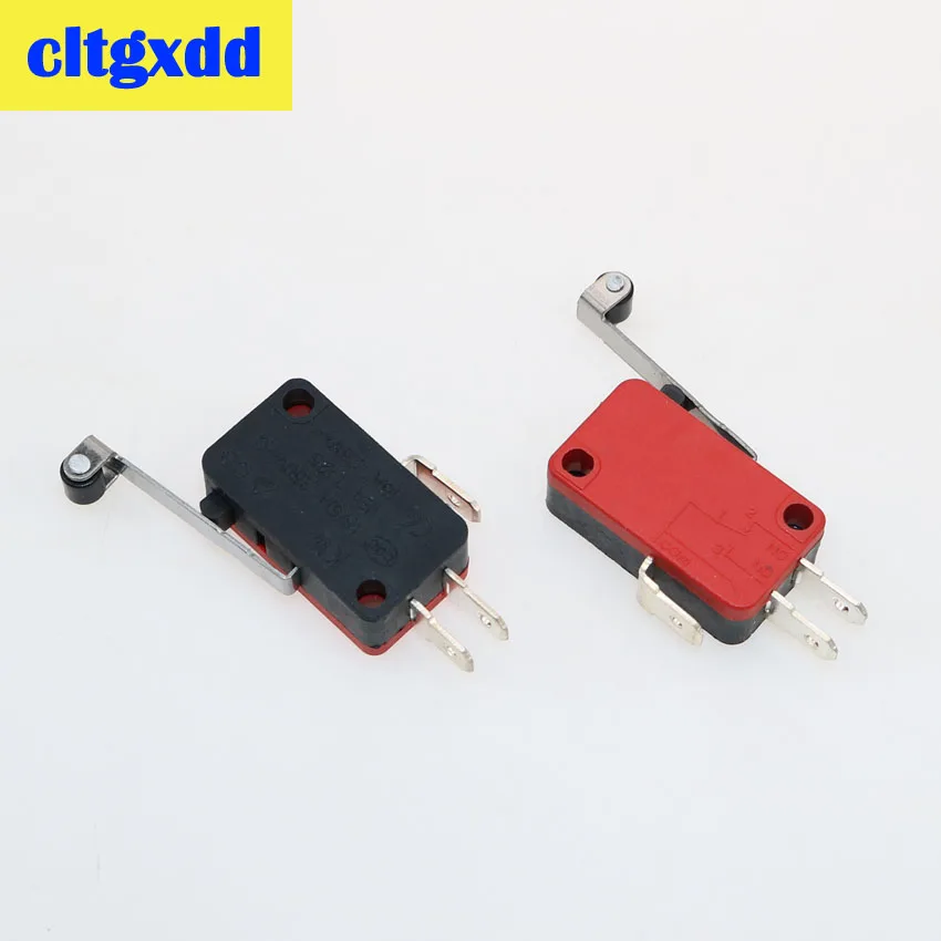 

cltgxdd 1pc Mini Micro Limit Switch NO NC 3 Pin PCB Terminals SPDT 16A 125V Roller Arc lever Snap Action Push Microswitch