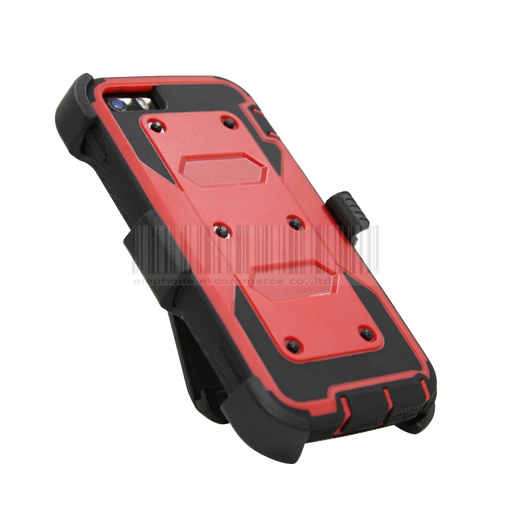 Прочный противоударный защитный чехол Hybird для Apple iphone 5/5S/SE/6/6 plus/6 s/6 s plus + Зажим