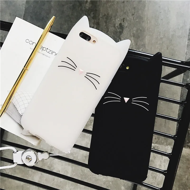 3D модные с рисунком кота мягкий силиконовый чехол для samsung Galaxy J1 J3 J2 J7 J5 2015 2016 Mini Prime