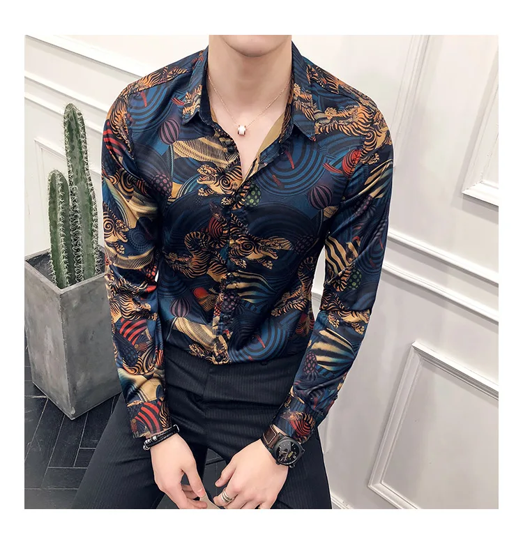 My stylist и с героями из мультфильмов и цвет старший брат рубашки мужские культивировать нравственность C01-P55 для ночного клуба общества