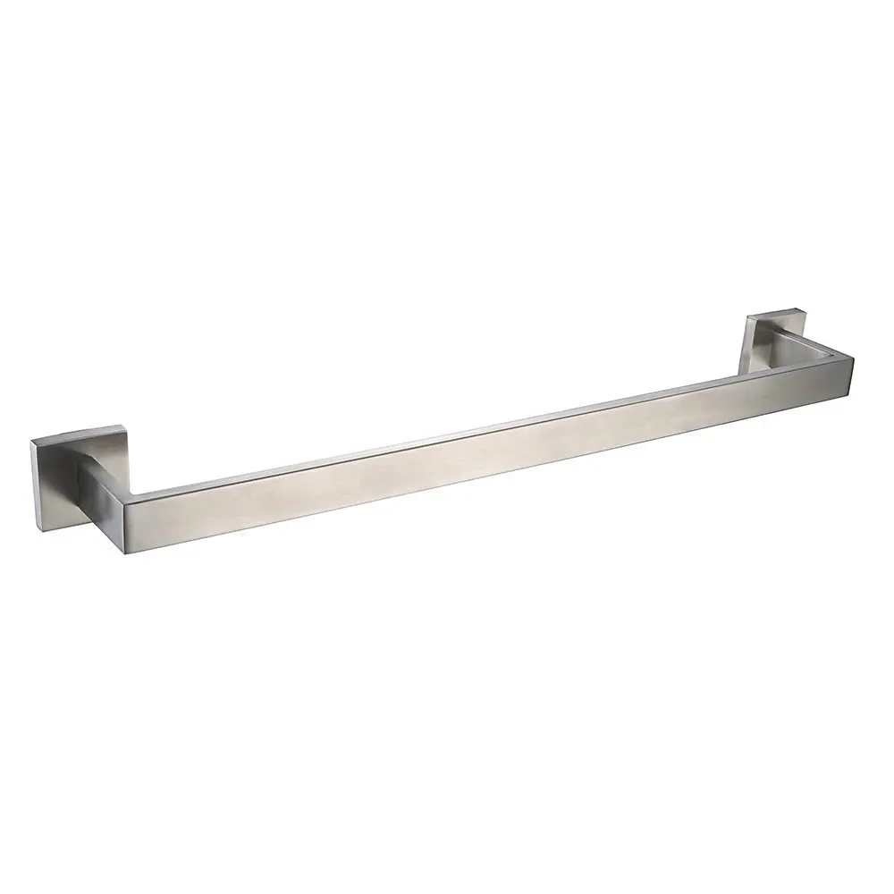 Stainless Steel 4-Pieces Bathroom Sets Square Silver Towel Hook Brushed Bar Toilet Paper Holder Hardware Bath Accessory | Обустройство