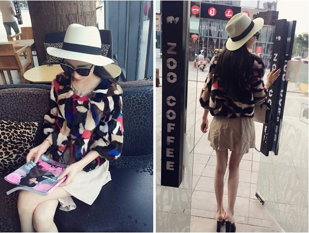 Новое поступление 2019 шуба из натурального меха норки теплое роскошное лоскутное