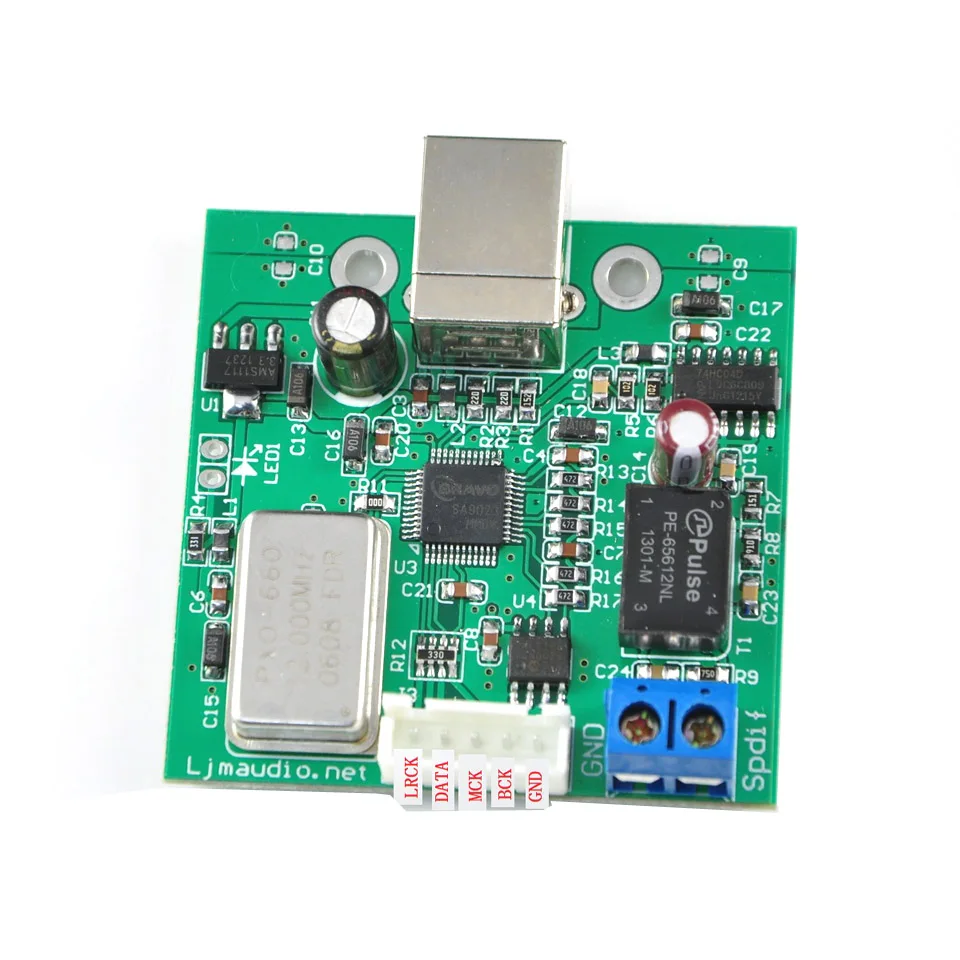 TE7022 DAC USB к коаксиальному процессору SPDIF I2S поддерживает 24 бит 96K образец