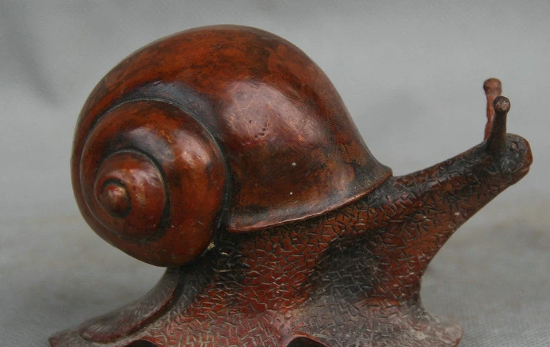 4 старая китайская фиолетовая бронзовая скульптура с изображением диких