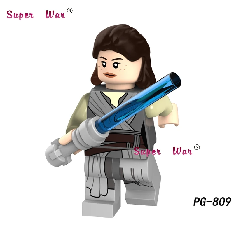 PG809 Одиночный Solo A Story Rey Хан Соло Hoth Rebel Anakin A Wing Pilot building block игрушки для детей - Цвет: PG809