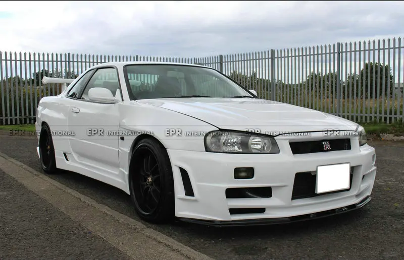 FRP передние крылья для Nissan Skyline R34 GTR BNR34 BV2 стиль стекловолокно переднее вентилируемое крыло обвес тюнинг для R34 GTR гонки