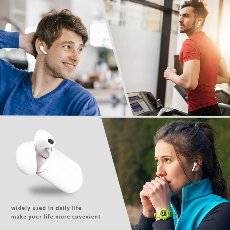 TWS Bluetooth 5 0 беспроводные наушники стерео Hifi Звук спортивные Handsfree с зарядной