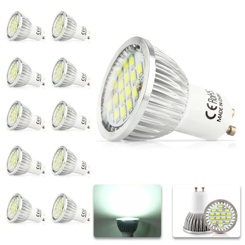 10x100% гарантия качества GU10 700lm 11W SMD 2835 16 светодиодный светильник лампа теплый белый