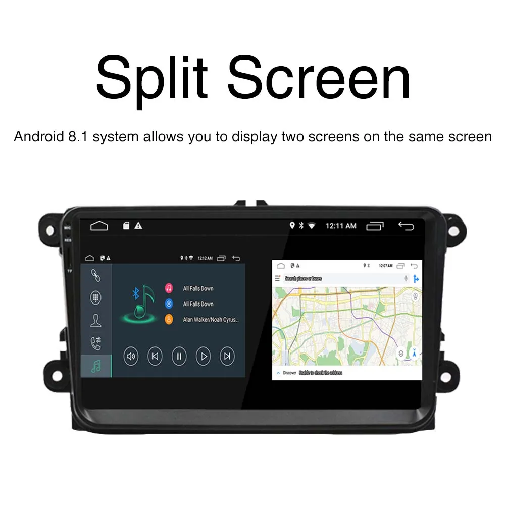 Авто Android 8 1 2G стерео Bluetooth 4 0 9 дюймов ips сенсорный экран радио GPS 2 DIN в автомобиль