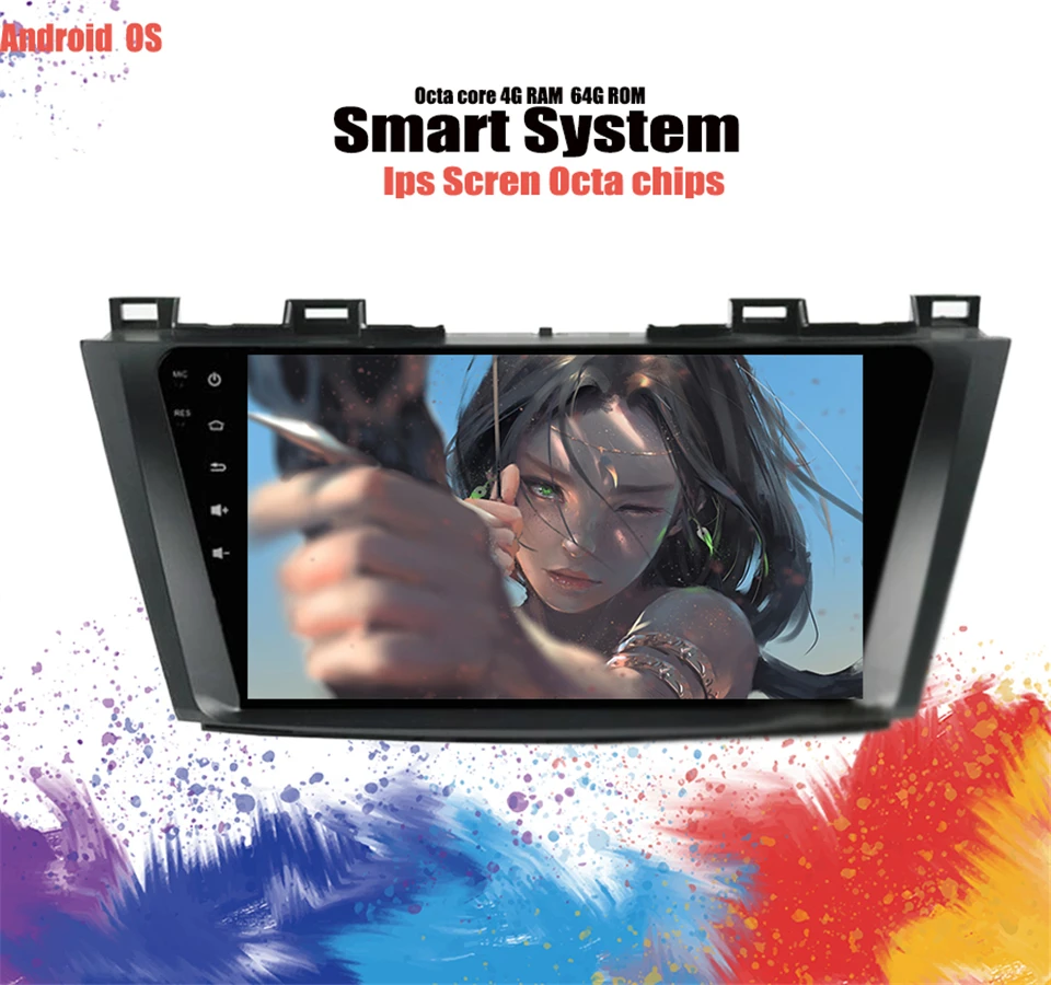 Ips экран 6 + 128 ГБ Android 10 0 автомобильный DVD GPS навигация Мультимедиа для Mazda 5 радио 2009