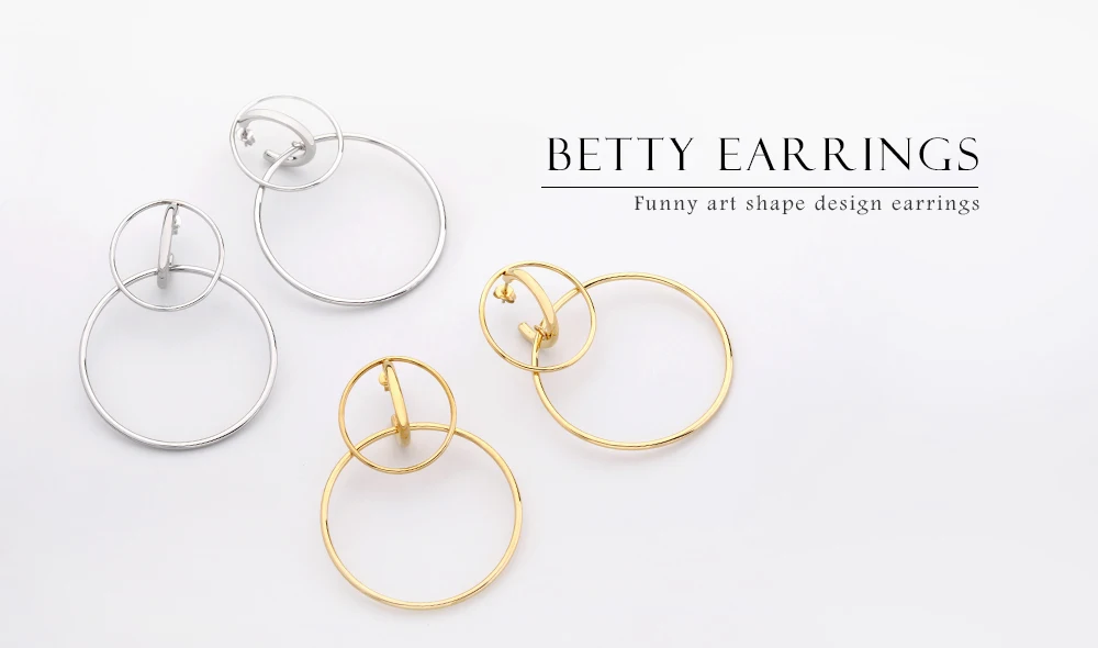 VAROLE High Quality Gold Color Stainless Steel Long Earrings for Women New Arrival Simple Style Silver Color Earring