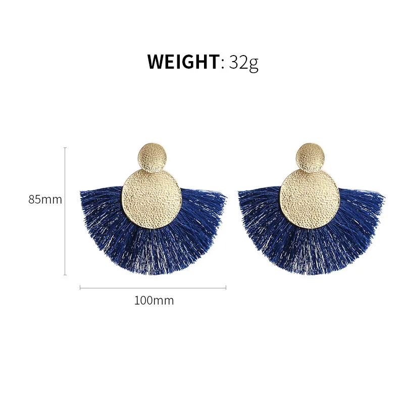 Женские серьги подвески в форме веера 10 цветов|Серьги-подвески| |