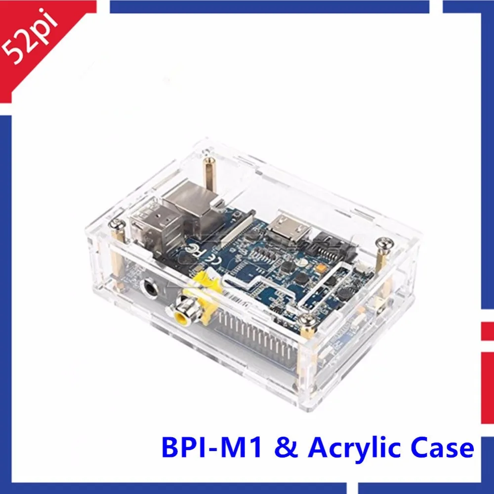 Banana Pi M1 A20 Dual Core 1GB RAM Open-source Development Board &amp Transparent Clear Acrylic Case Box for | Компьютеры и офис
