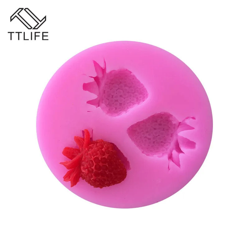 TTLIFE Клубника Силиконовые формы фруктовые конфеты украшения для печенья