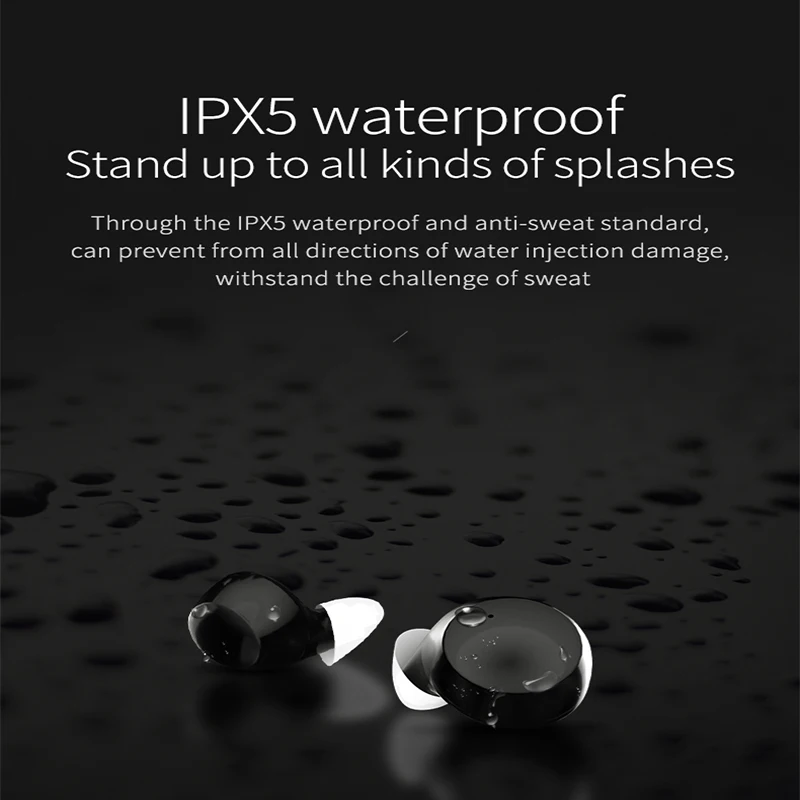 

K20 Bluetooth Earphone Wireless Earphones Stereo In Ear Earbuds with Charging Box Intelligent Touch Noise Reduction Headsets