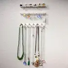 9 шт.компл. ABS белый крючок для хранения ювелирных изделий клейкая стойка для ювелирных изделий клейкие крючки настенное крепление для сережек вешалка для ожерелья