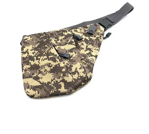 ACU Left Shoulder Тактическая левая/правая сумка на плечо, противоугонная нагрудная сумка, Охотничья страйкбольная тактическая сумка для хранения пистолета, спортивный карман - Цвет: ACU Left Shoulder