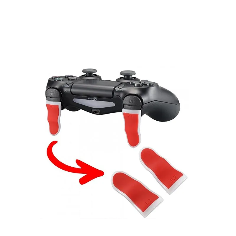 L2 R2 кнопки Extention Trigger мягкая сенсорная ручка расширители для PlayStation 4 PS4 Pro