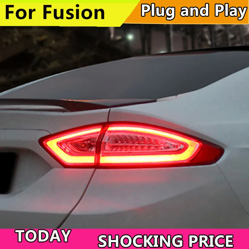 Чехол для заднего фонаря автомобиля Ford Fusion задний фонарь s 2013 2016 светодиодный DRL