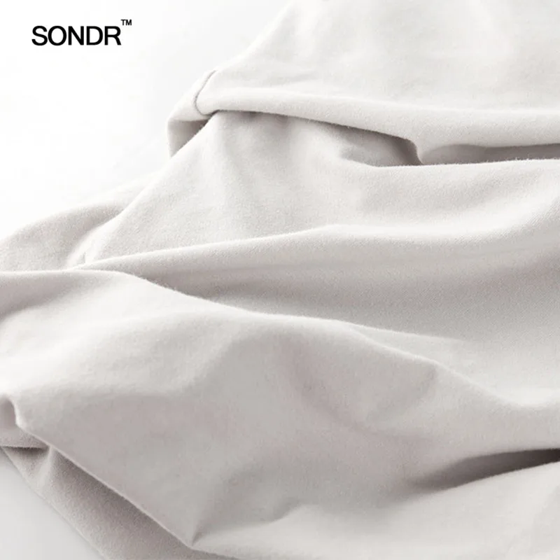 Женская облегающая футболка SODNR бежево серая с одним плечом весна лето