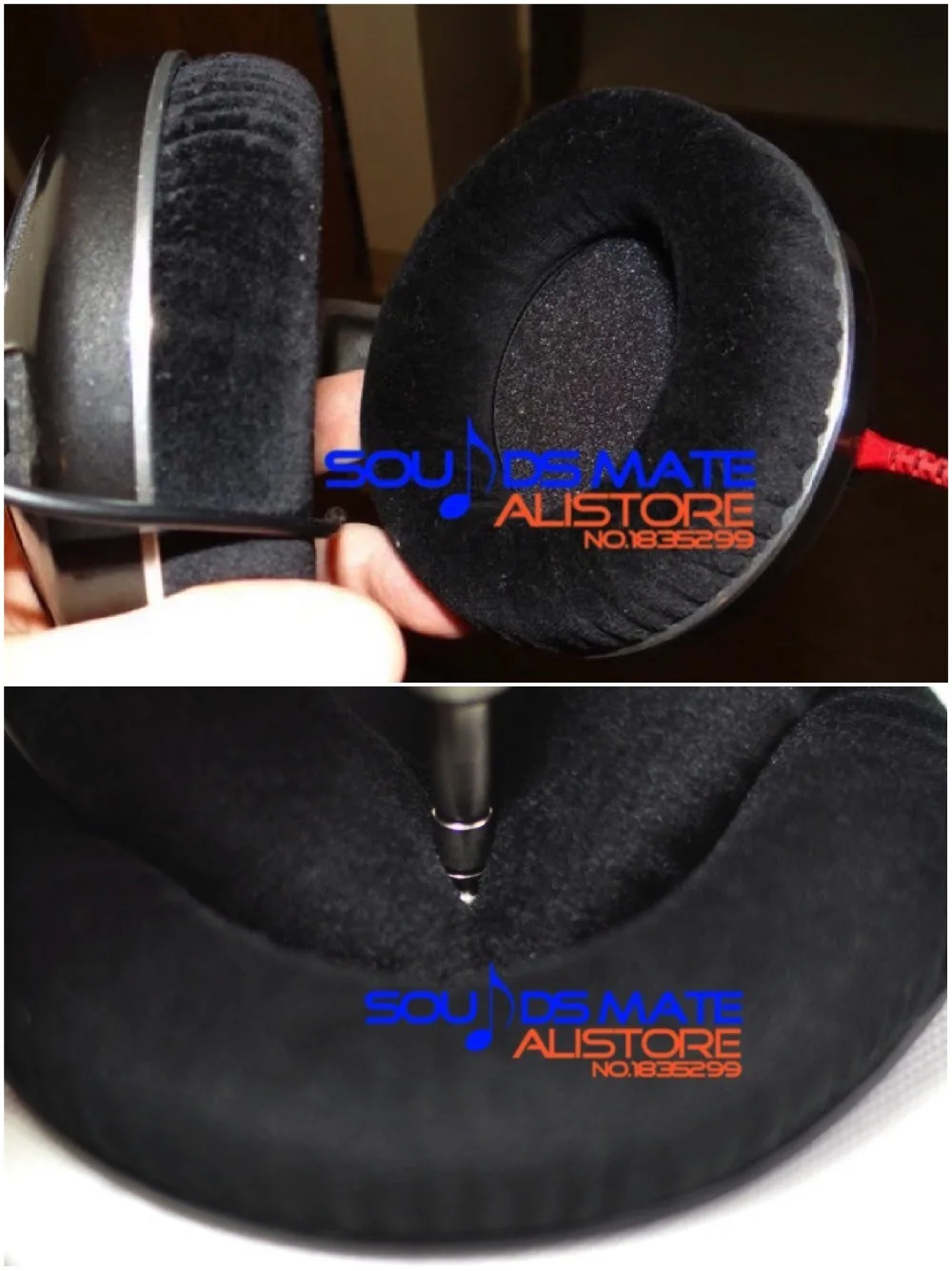 

Velvet Velour Replacement Ear Pads Cushion For Sennheiser HD520 HD530 HD530 II HD430 HD250 Liner Headphones