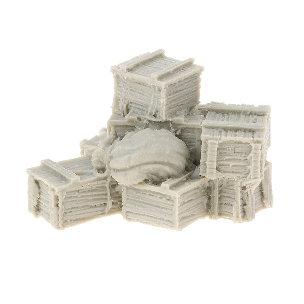 

WWII Soldier Scene Accessories Resin Boxes and bags Resin Kit