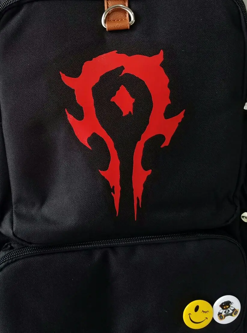 Игровой рюкзак Warcraft для мужчин и женщин, сумка для студентов средней и средней школы, женская сумка для компьютера, мужская сумка на плечо