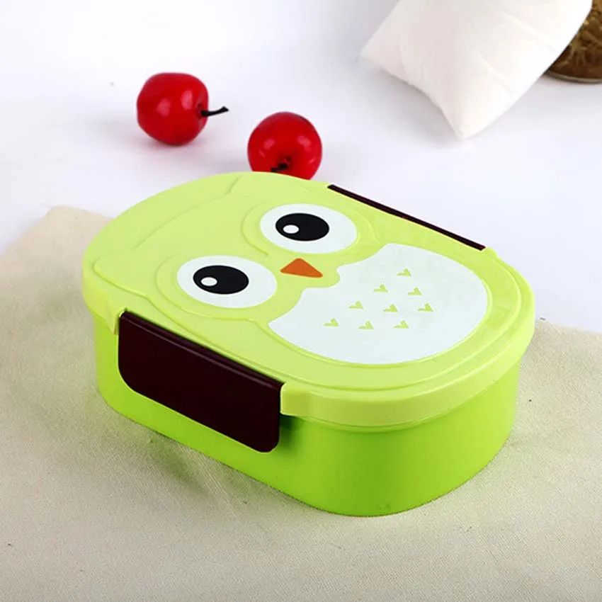 Сова микроволновая печь чаша бенто Ланч бокс с Ложка Вилка герметичный котелок