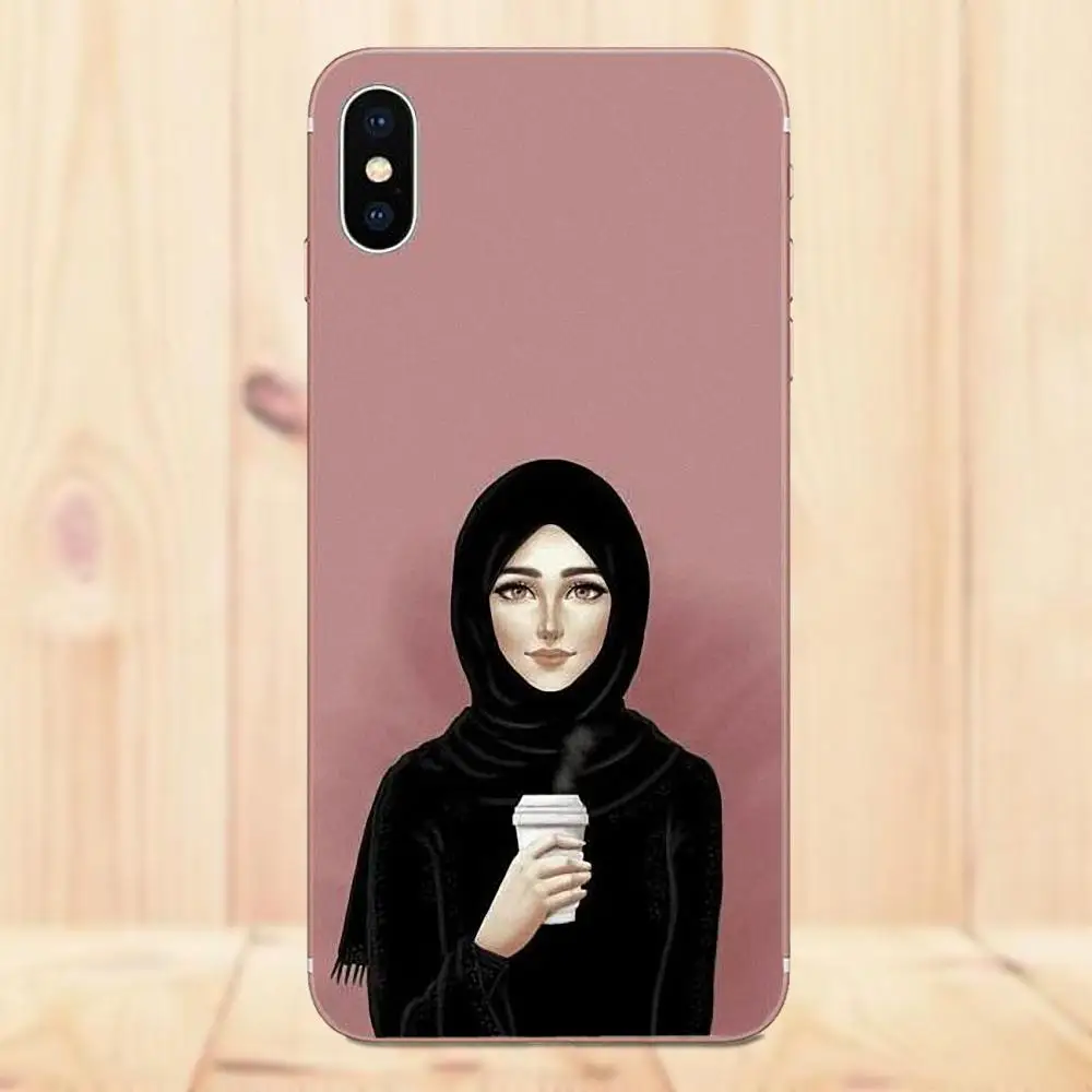 Muslim Islamic Gril Eyes Luxury Flowers Soft TPU Capa For Galaxy Alpha Core Prime Note 4 5 8 S3 S4 S5 S6 S7 S8 S9 mini edge Plus | Мобильные