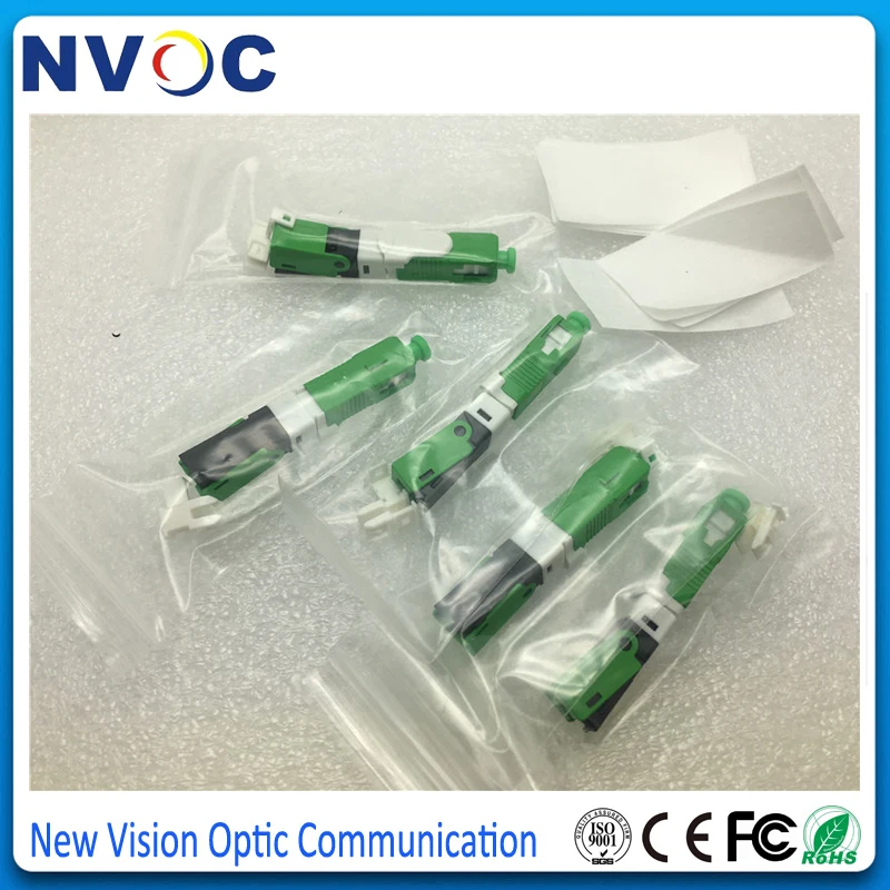 100 шт./лот лидер продаж Новый оптоволоконный Быстрый коннектор FTTH SC/APC SM полевой