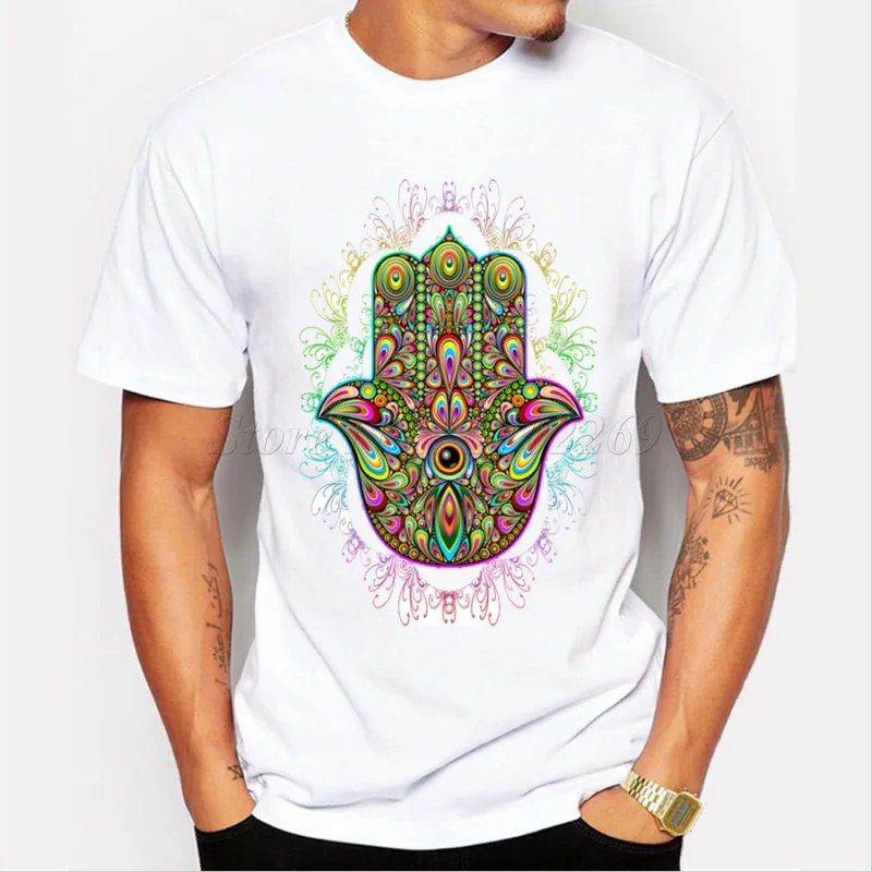 Новая дизайнерская красочная неоновая Мужская футболка Aztec с принтом