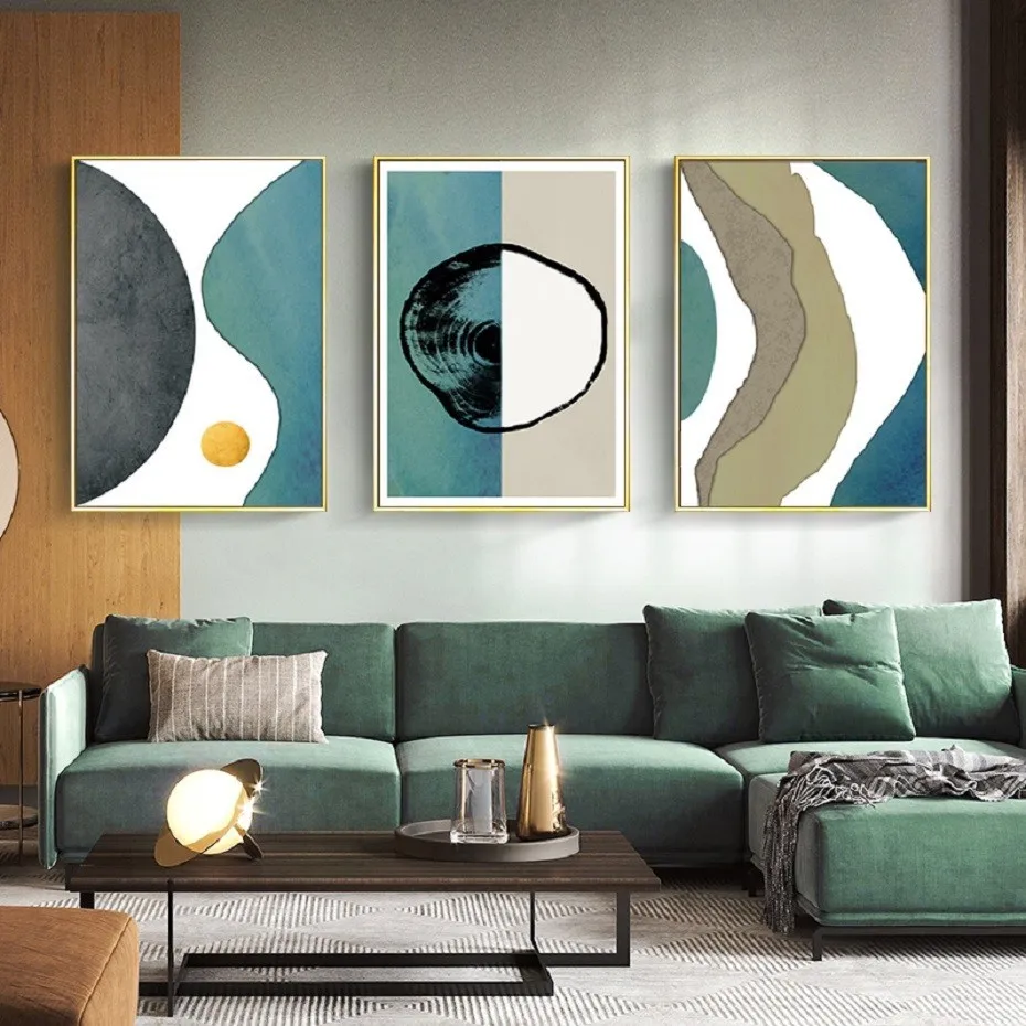 Abstract Striped Geometric Scandinavia Canvas Painting Posters Prints Wall Art Pictures for Office Living Room Home Decor | Дом и сад