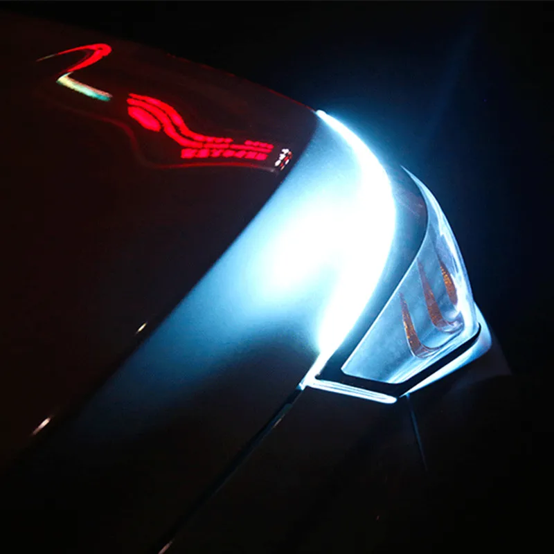 12V 45 см 60 светодиодный RGB бег светильник s с желтым указатели поворота Сгибаемая