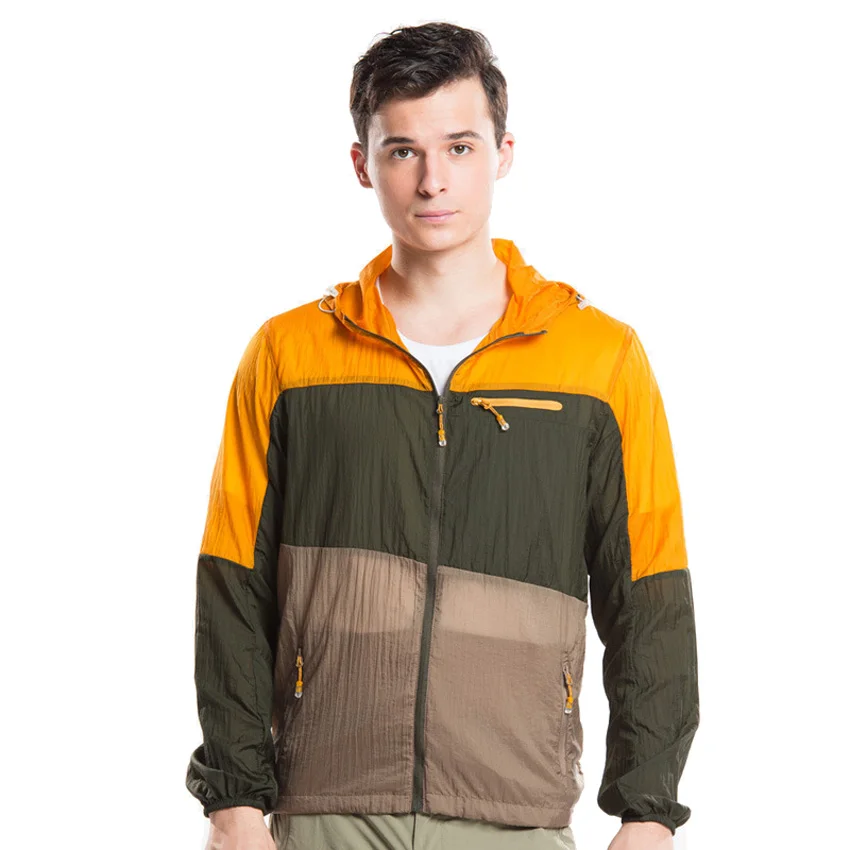 Мужские летние быстросохнущие дышащие куртки ветровка для активного отдыха