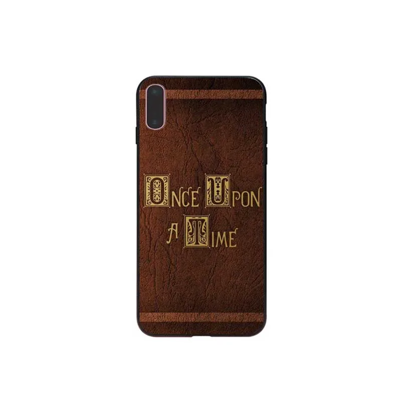 Once Upon a Time сериал черный мягкий чехол для телефона с изображением цветов iPhone 7 8 6 6S