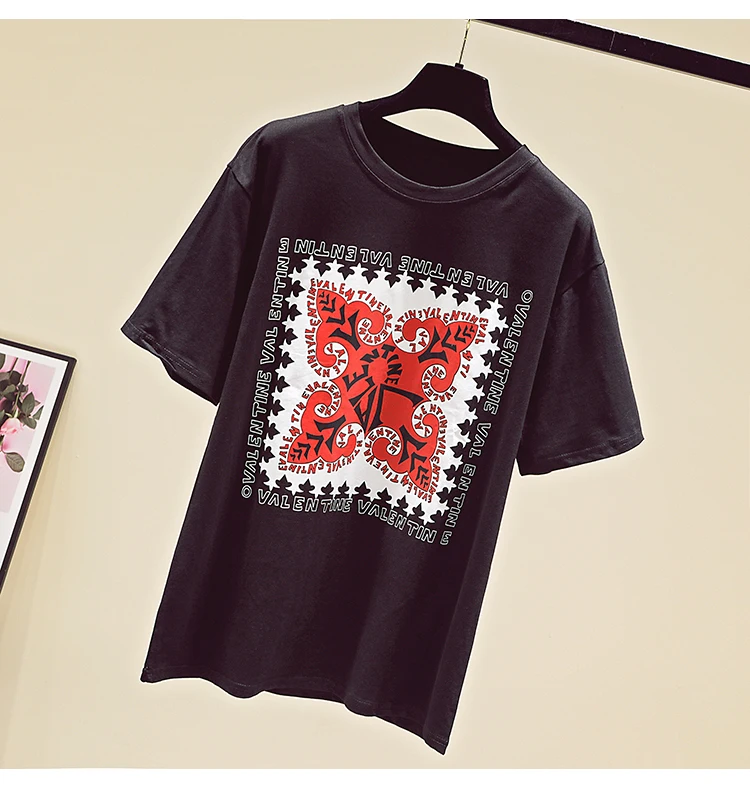 Модная футболка с принтом, женская футболка, хлопковый топ, camisetas verano mujer,, летние топы, футболка, женская одежда, футболка, femme