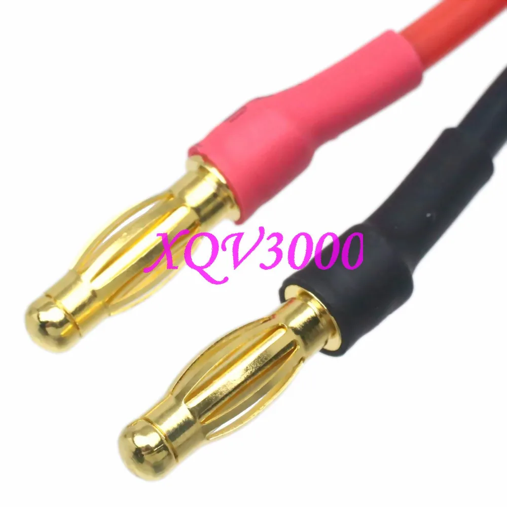 Адаптер преобразователь 5 5x2 мм разъем на 4 вилка типа банан 14awg 15 см зарядный